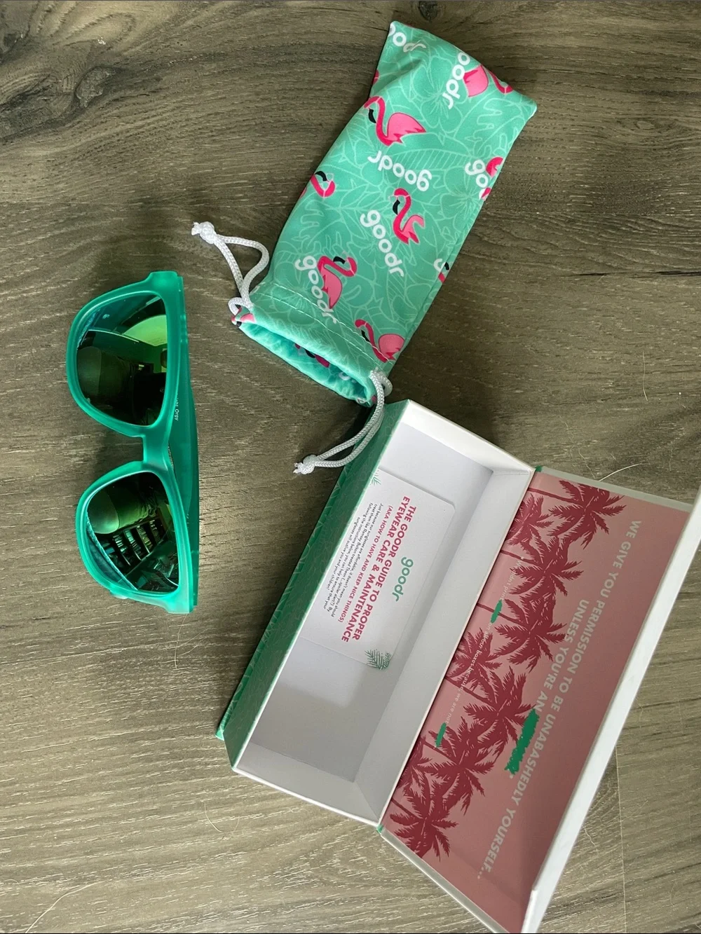 Goodr Teal 'Nessy's Midnight Orgy' Sunglasses